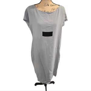 Emmeĺle Gray Midi Sheath Dress with Scoop Neck and‎ Dolman Sleeves Size Large